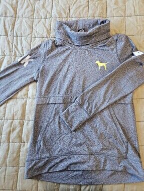 Victoria's Secret PINK Funnel Neck Pullover with Dog Logo